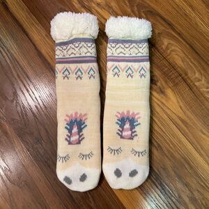 Muk luks unicorn fleece lined winter cozy socks